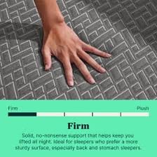 A hand pressing against a surface that does not yield.