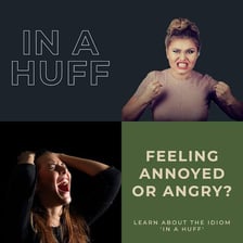 A person visibly showing irritation or agitation.