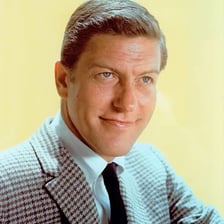A portrait of actor Dick Van Dyke