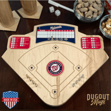 Washington Nationals players on a baseball field