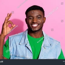 A person making an okay hand gesture