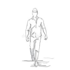 A person taking one step forward.