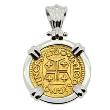 A visual representing gold and its Portuguese name, ouro.