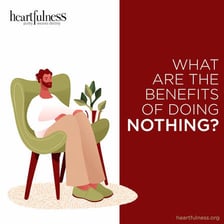 A person sitting inactive and doing nothing