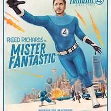 An illustration of Reed Richards, also known as Mister Fantastic