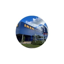 An IKEA furniture store exterior