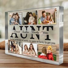 An aunt pictured with her nieces