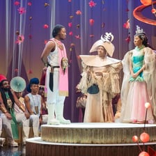 A theatrical production of Shakespeare’s Much Ado About Nothing.