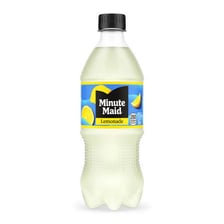 A bottle of Minute Maid lemonade