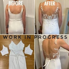An object shown before and after a small change