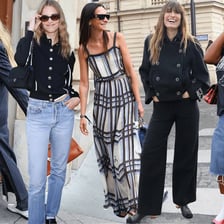 A stylish fashion look illustrating the phrase “très chic.”