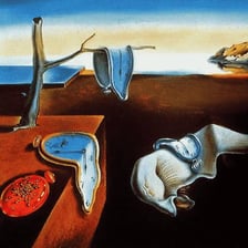 A surreal scene depicting something unusually strange