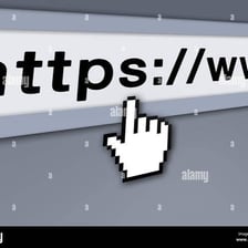 A web browser address bar displaying an HTTP URL