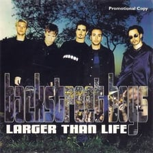 The Backstreet Boys performing “Larger Than Life”
