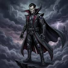 Illustration representing a malicious villain