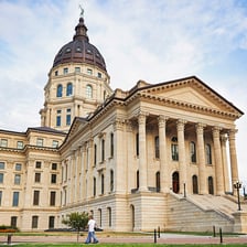 The Kansas State Capitol in Topeka.