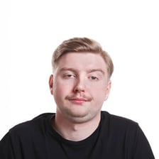 A person making a dismissive, skeptical expression