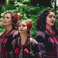 People representing Slavic cultural traditions at a festival