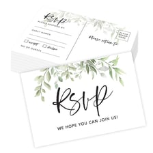 RSVP cards showing affirmative responses to an invitation.