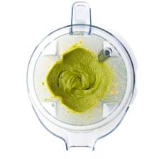 Cooked vegetables blended into a smooth purée