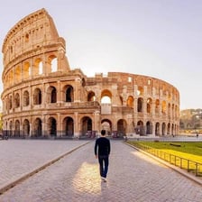 The Colosseum in Rome, Italy