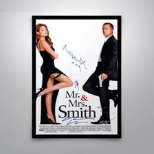A promotional poster for the film titled Mr. and Mrs. Smith