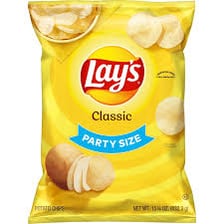 A bag of Lay's potato chips