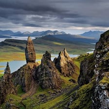 A vast, dramatic landscape conveying monumental scale.