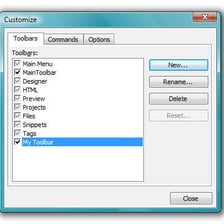 A computer application showing an Edit menu in its toolbar