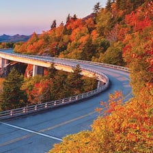 A scenic overlook beside a mountain road.
