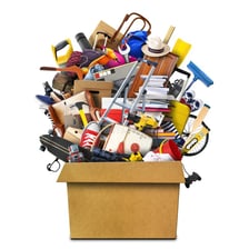 A large pile of assorted items illustrating “lots of” something