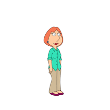 An image of Lois Griffin, the red-haired animated character from Family Guy.