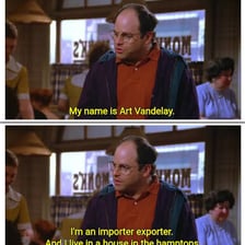 Art Vandelay, George Costanza's fictional importer persona from Seinfeld