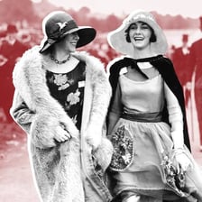 A vintage outfit representing an old-fashioned style