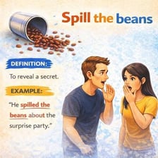 A person speaking while another reacts to a revealed secret.