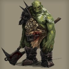 A fantasy depiction of an orc from Middle-earth.