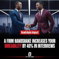 Two people shaking hands to symbolize an unspoken agreement