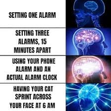 The Galaxy Brain meme format showing ideas presented as increasingly enlightened.