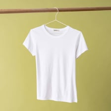 A plain short-sleeved T-shirt