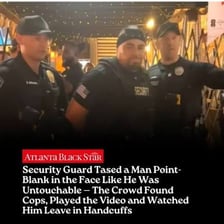 A person moving unnoticed past a security guard.