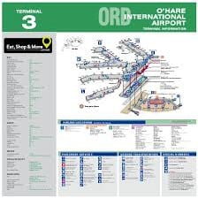 The terminal area of Chicago O’Hare International Airport