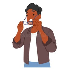 An illustration of a person reacting with surprise