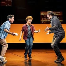 A stage production of the musical Dear Evan Hansen.