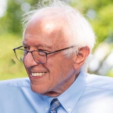 A portrait of U.S. Senator Bernie Sanders.