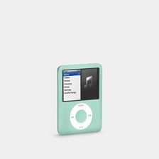 A compact Apple iPod Nano music player.