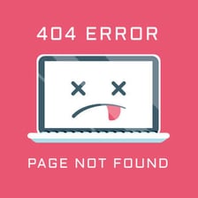 A simple illustration of a webpage returning a 404 error.