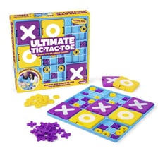 A tic-tac-toe board marked with Xs and Os