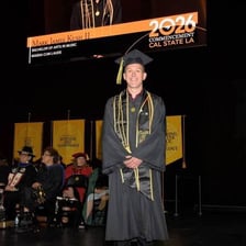 Graduates receiving Bachelor of Arts degrees