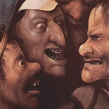 A person making a clearly scornful facial expression