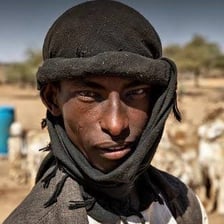 Nubian people in the Nile Valley.